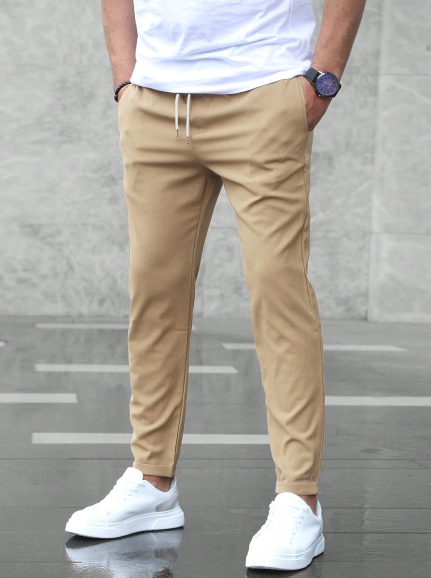 Joggingbroek Elastisch Slim Fit met Tunnelkoord