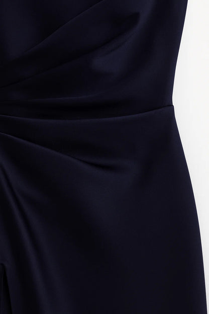 Elegante Maxi Jurk Dames One Shoulder met Hoge Split