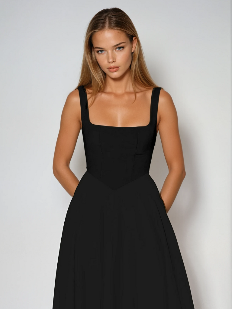 Dames Midi-jurk Elegante Stijl Italiaanse Invloed