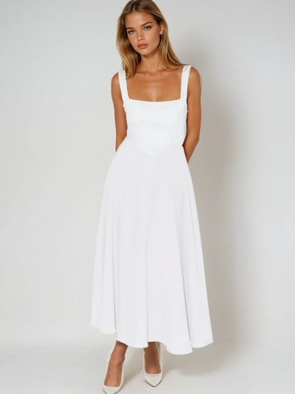 Dames Midi-jurk Elegante Stijl Italiaanse Invloed