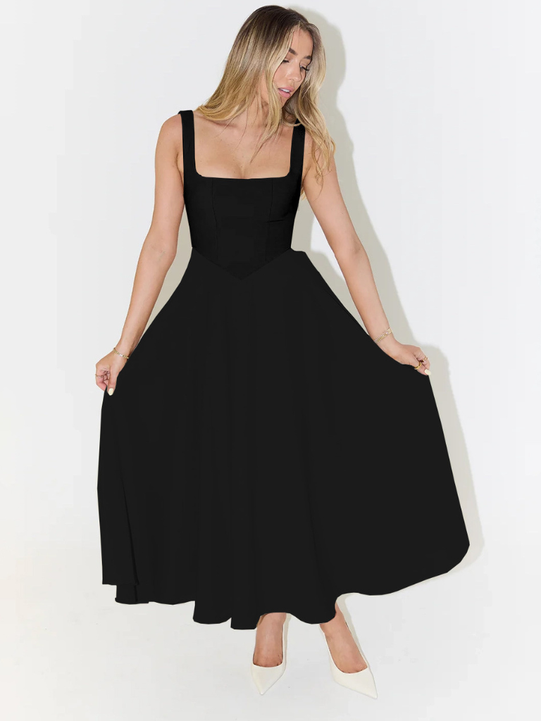 Dames Midi-jurk Elegante Stijl Italiaanse Invloed