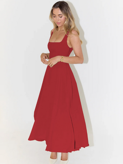 Dames Midi-jurk Elegante Stijl Italiaanse Invloed