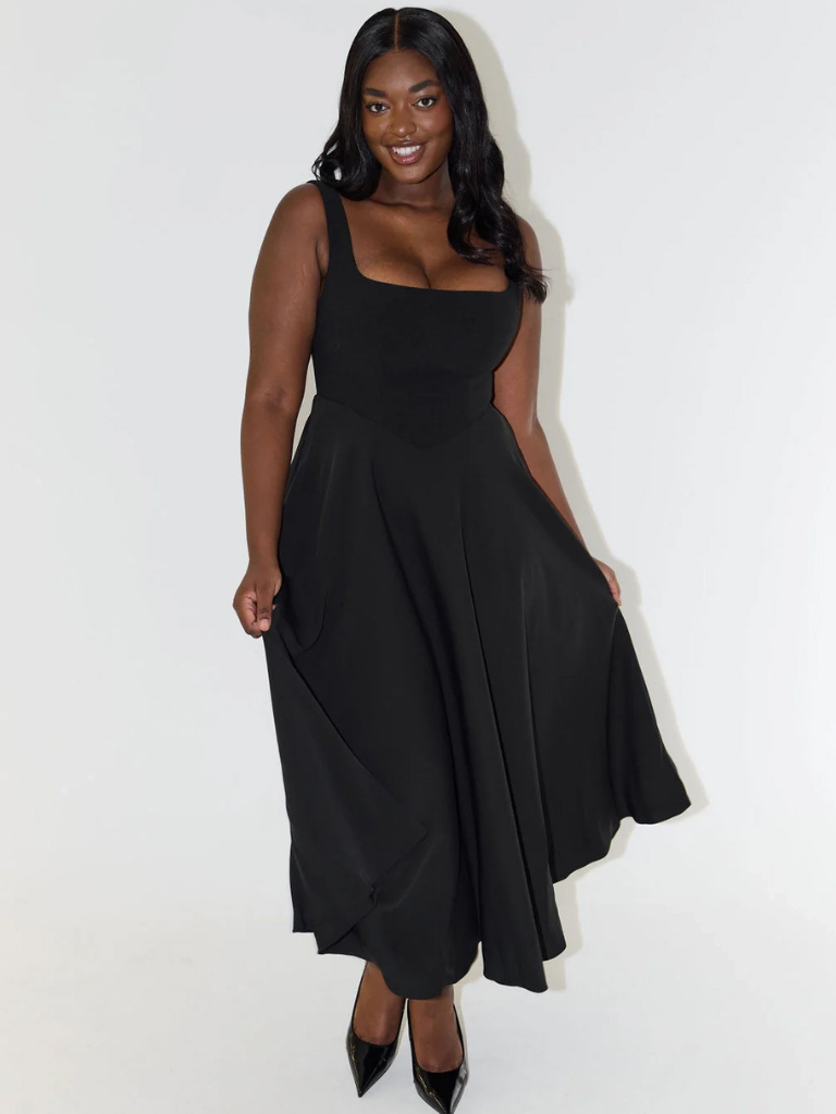 Dames Midi-jurk Elegante Stijl Italiaanse Invloed