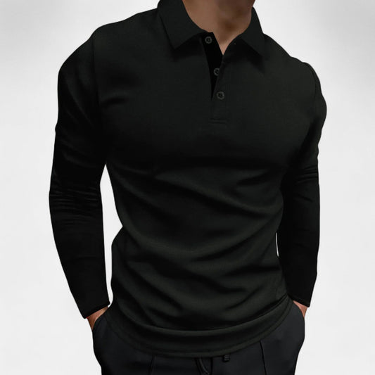 Luca Heren Poloshirt Lange Mouwen Elegant Design - StudioMarella