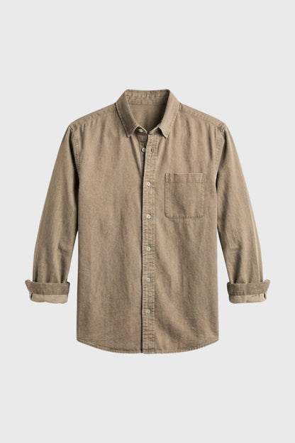 Heren Overhemd Casual Relaxed Fit met Borstzak - StudioMarella