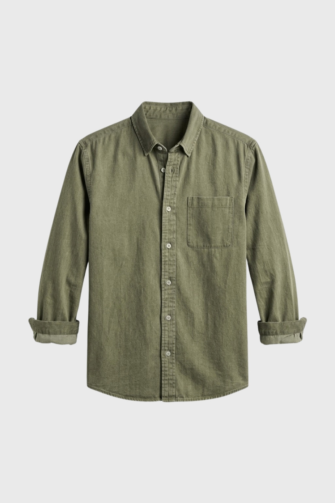 Heren Overhemd Casual Relaxed Fit met Borstzak