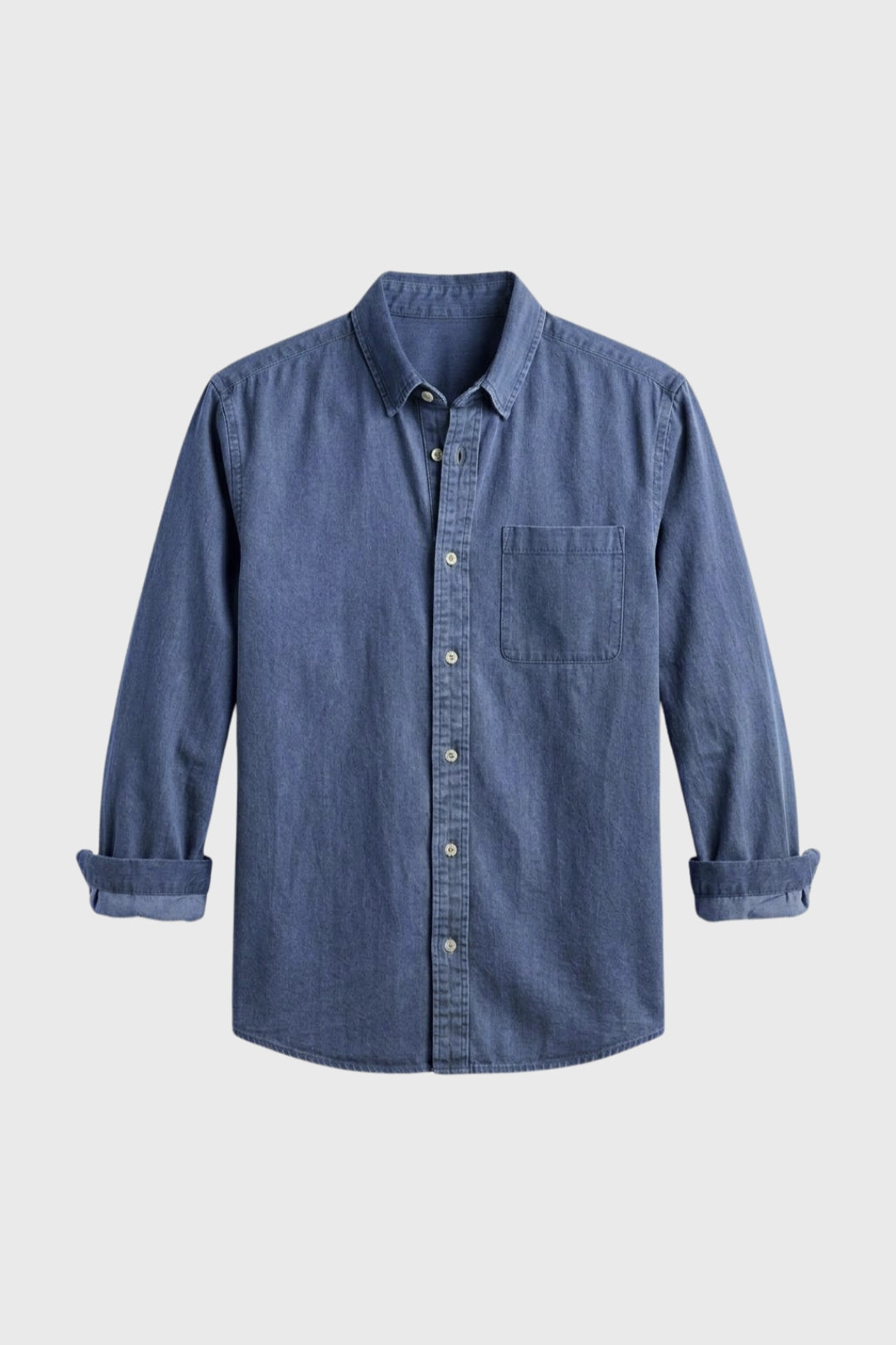 Heren Overhemd Casual Relaxed Fit met Borstzak