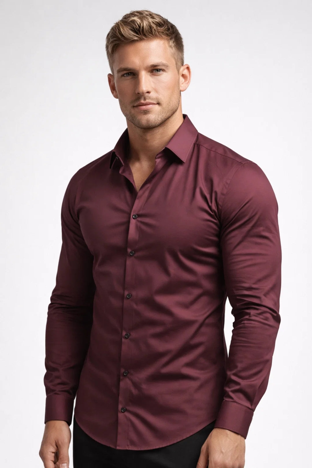 Mannen Overhemd Casual Getailleerd Comfortabel All Season - StudioMarella