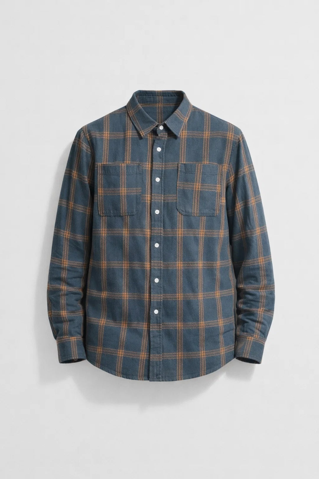 Heren Overhemd Geruit met Borstzak Casual Stijl