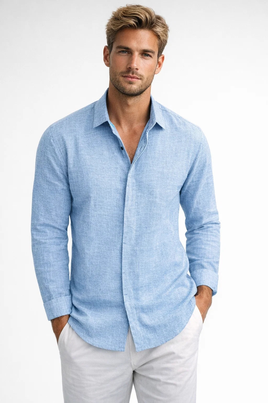 Mannen Overhemd Zomer Luchtig Klassiek Casual
