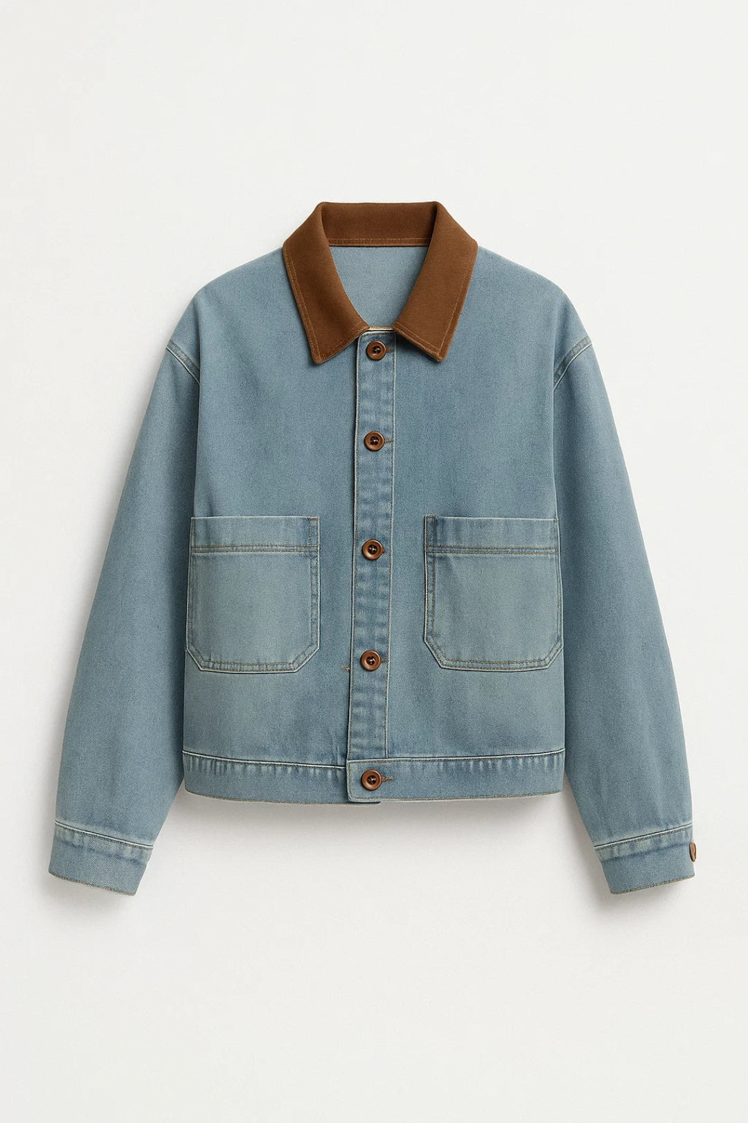 Oversized Denim Jas Casual Comfortabele Stijl