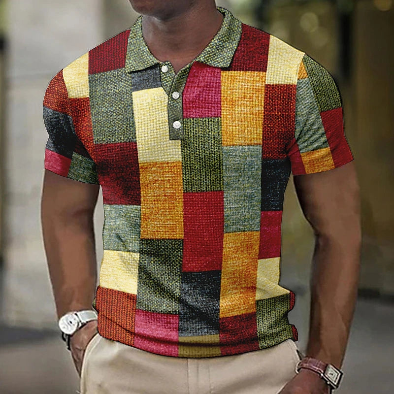 Henry | Polo Uomo Manica Corta Multicolore – 100% Cotone, Casual-2