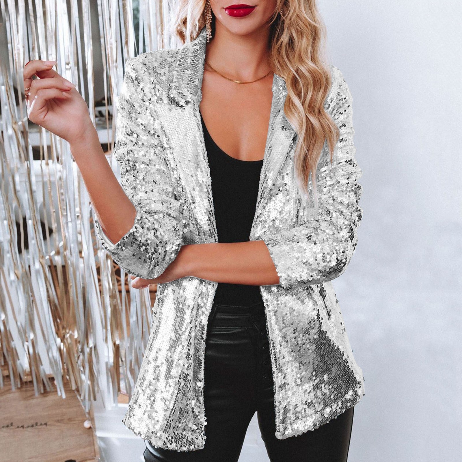Dames Blazer Lichtgewicht Glamour Jas - StudioMarella