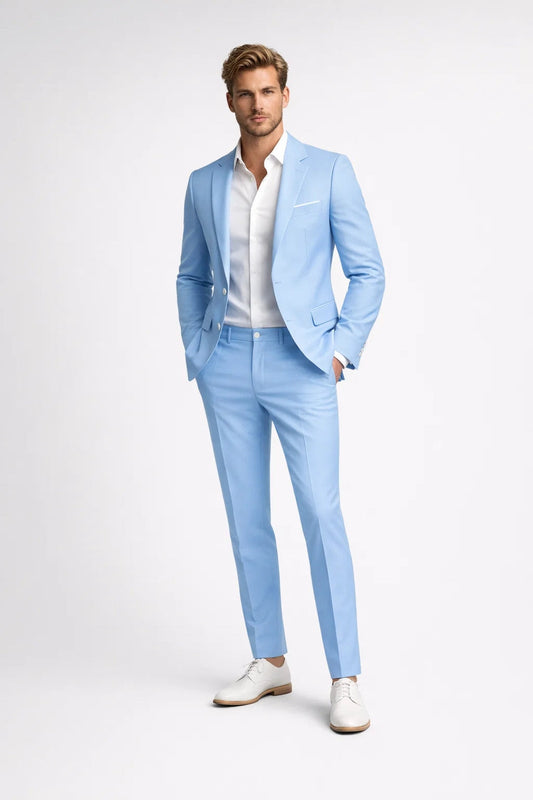 Heren Kostuum Slim Fit - Elegant Colbert Pak met Pantalon - StudioMarella
