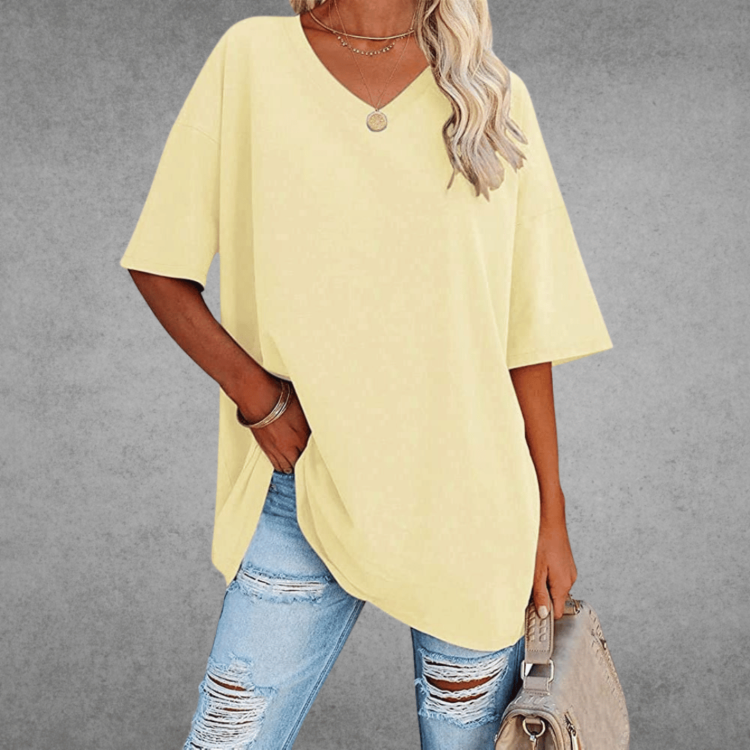 Paloma | Ademend en casual T-shirt met V-hals 10