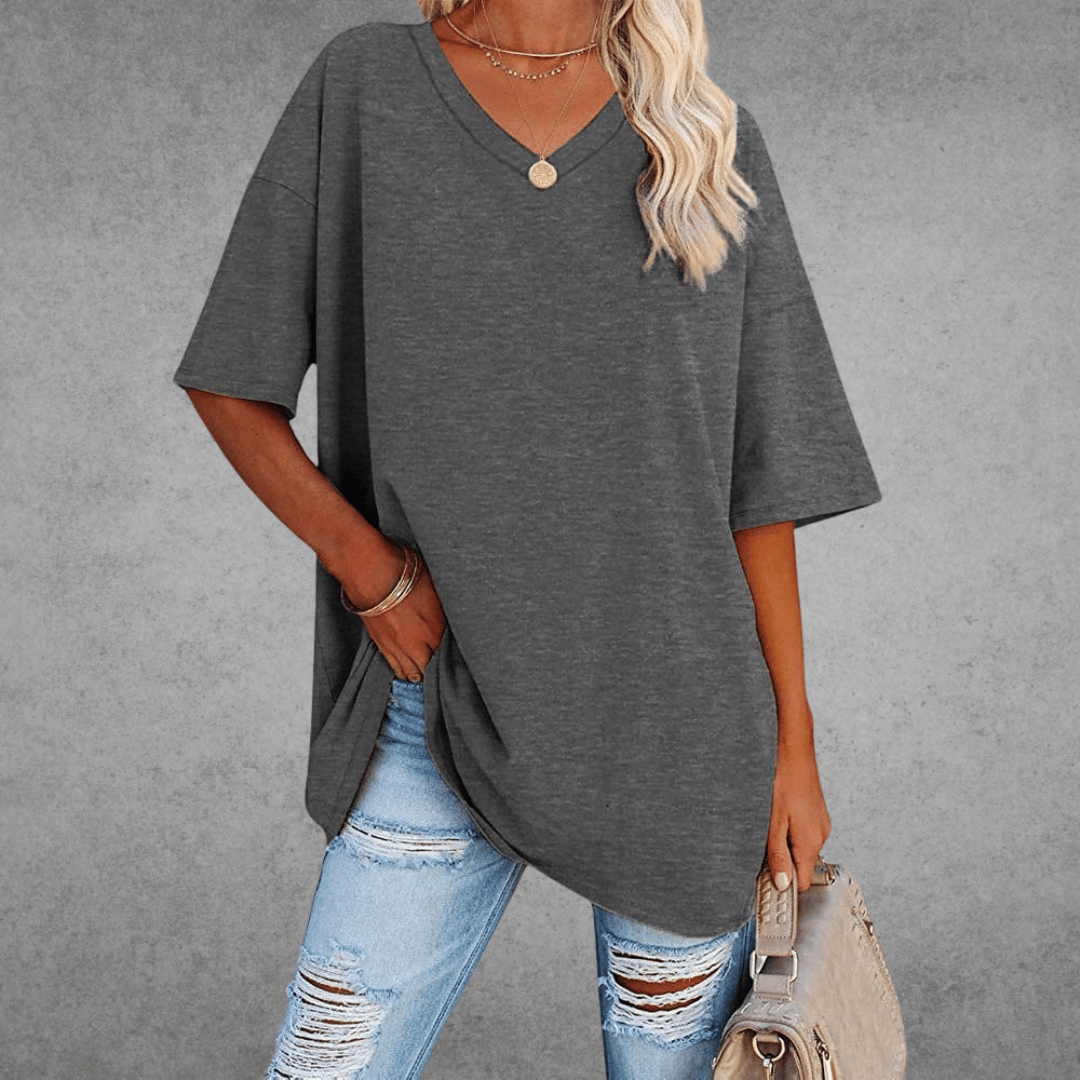 Paloma | Ademend en casual T-shirt met V-hals 12