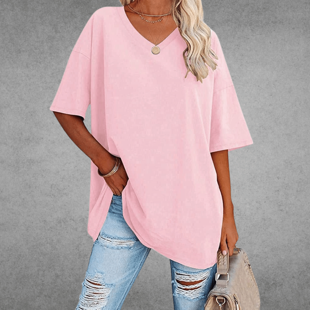 Paloma | Ademend en casual T-shirt met V-hals 4