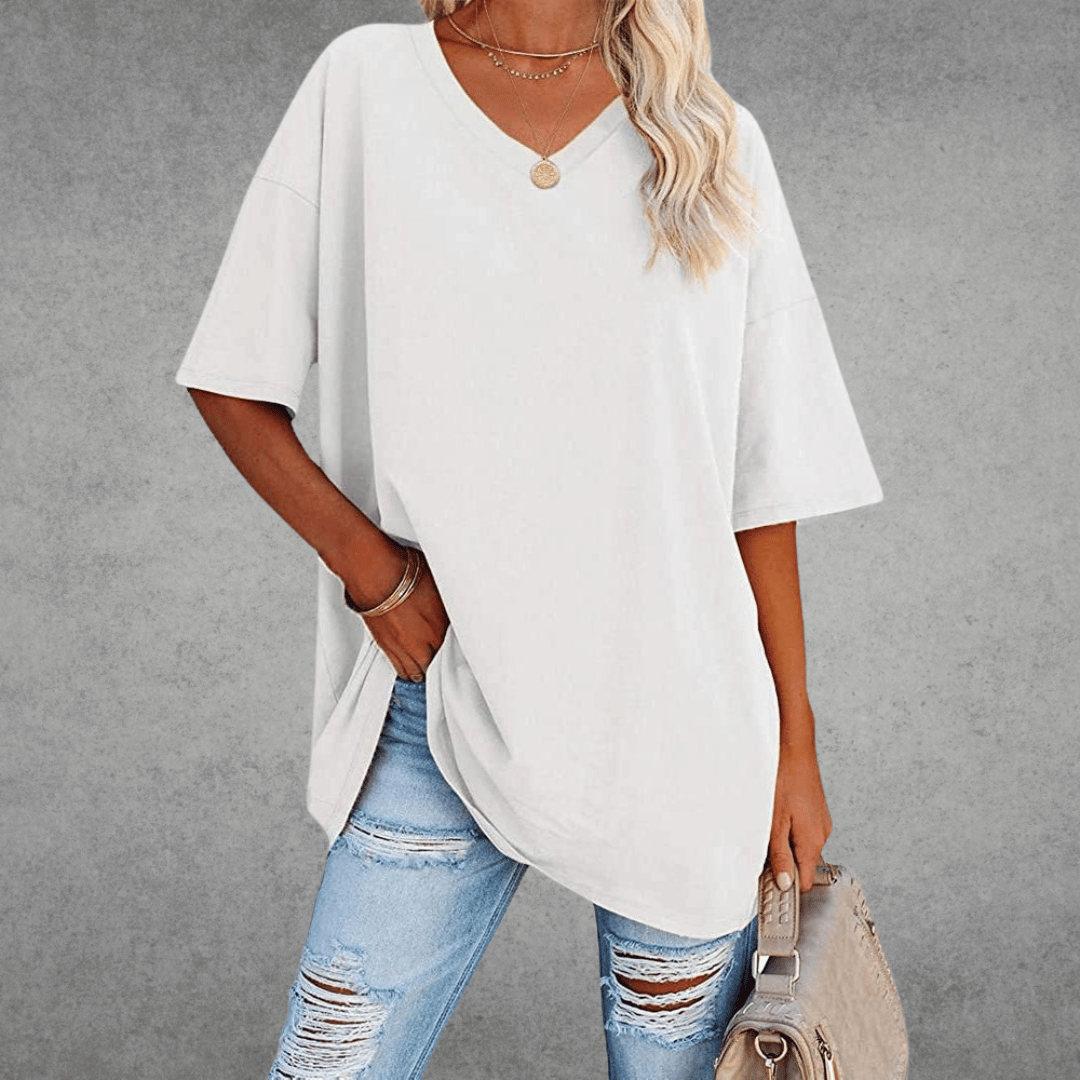 Paloma | Ademend en casual T-shirt met V-hals 9