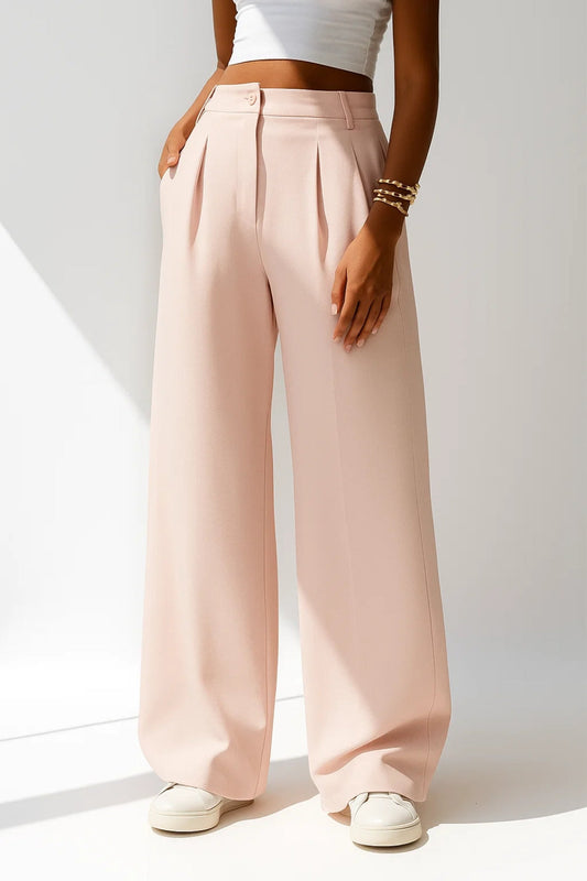 Dames Broek Wijd Hoge Taille Lente Collectie - StudioMarella