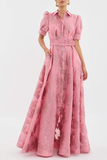 Penny | Elegante Maxi Jurk Dames met Bloemenprint en Riem 1