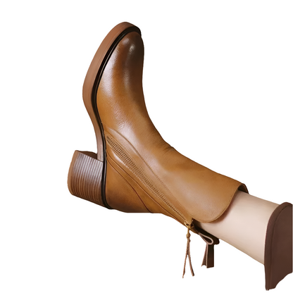 Dames Cowboy Laarzen Zwart Blockhak Moderne Stijl