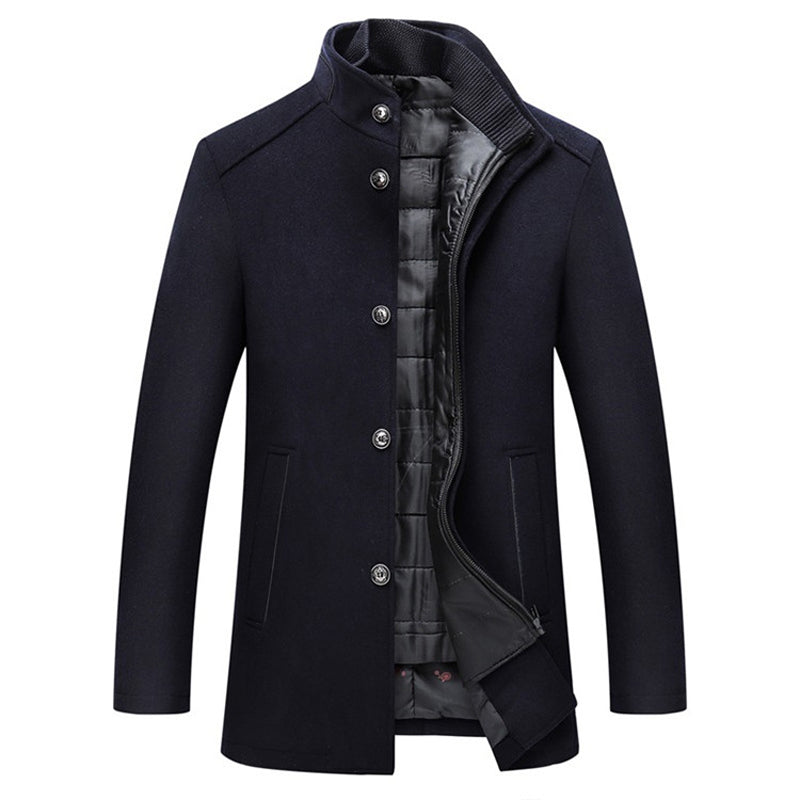 Heren Winterjas Polyester Warme Elegante Snit