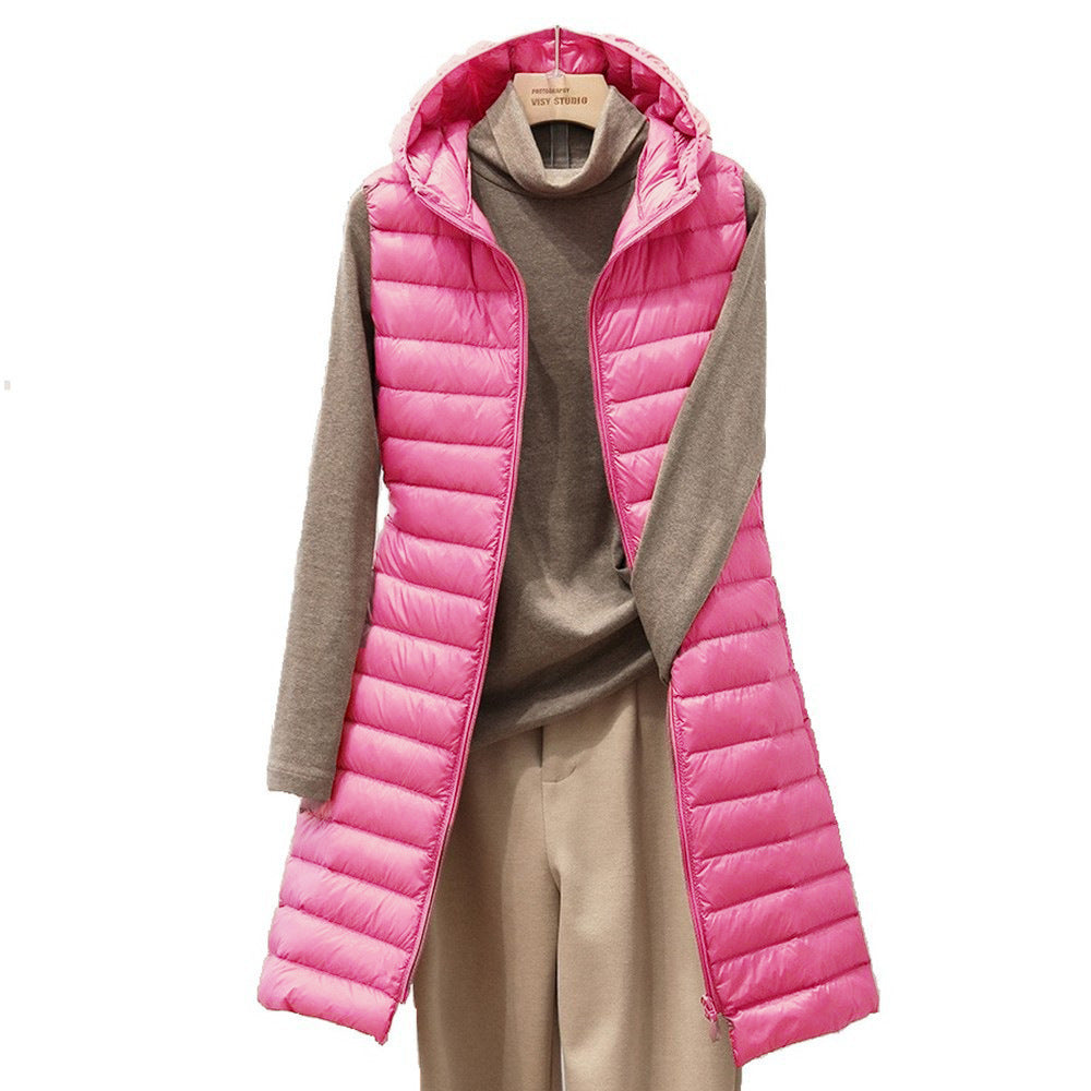 Dames Vest met Capuchon Lichtgewicht Warm voor Herfst en Winter