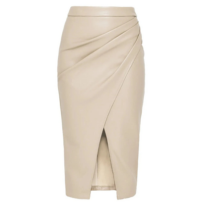 Leer Midi-Rok voor Vrouw Modern Design