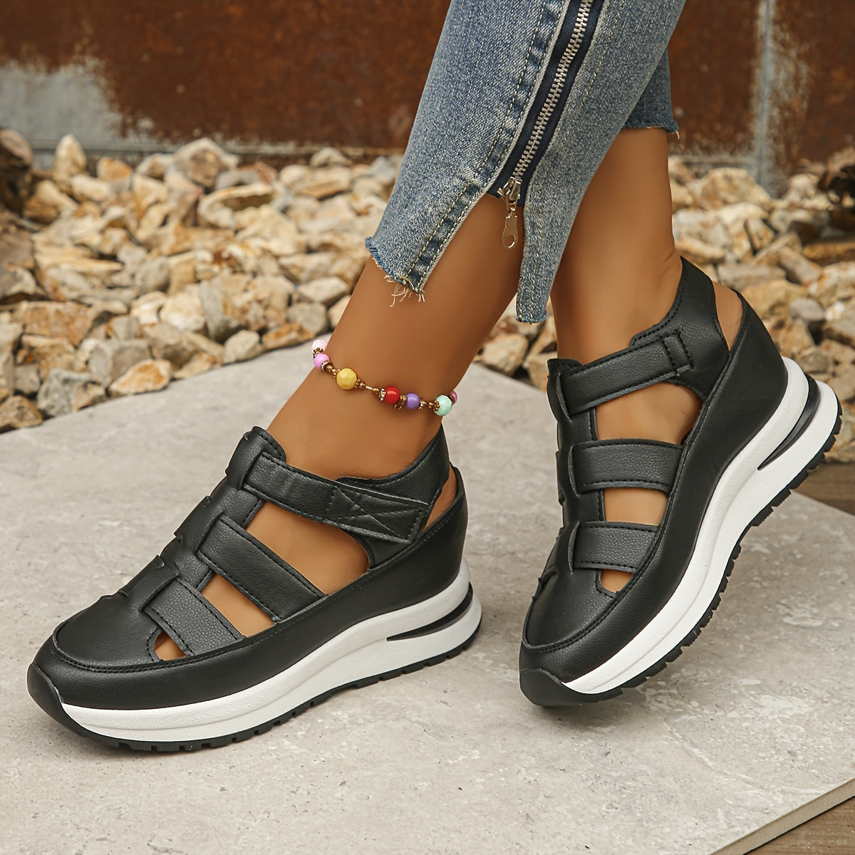 Dames Platform Sandalen Comfortabele Pasvorm
