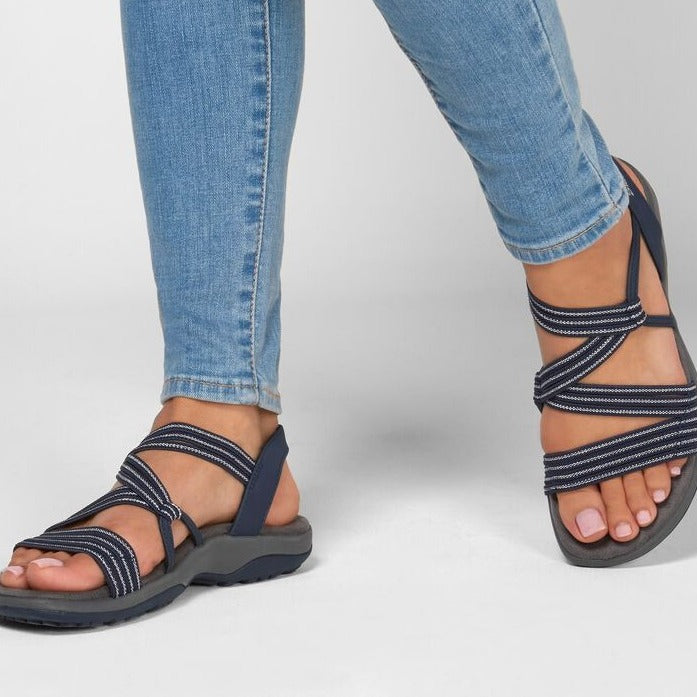 Dames Sandalen met Kruisband Zomer Sandalen Elegante Stijl