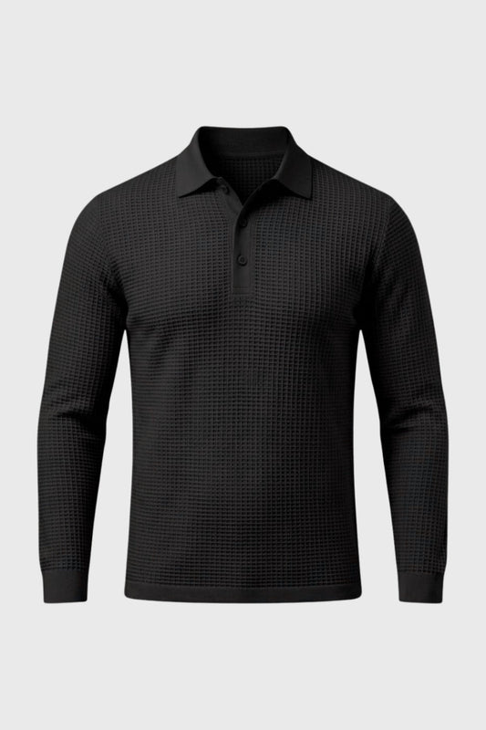 Polo Heren Lange Mouwen Gebreid Casual Kleding - StudioMarella