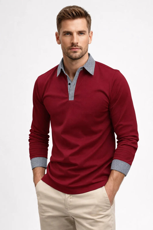 Polo Heren Lange Mouw Comfortabel voor Herfst en Winter - StudioMarella