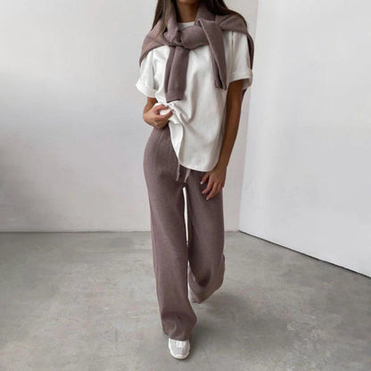 Dames Sweaterset met Coltrui – Comfortabele Alledaagse Set