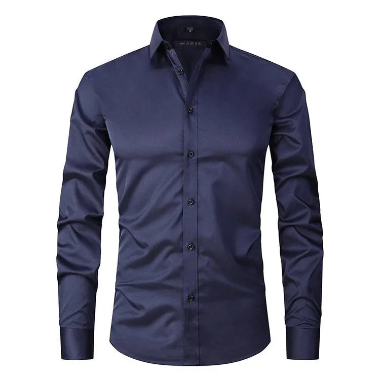 Lorenzo | Elasticiteitsshirt Elegante Transpirerende Heren Overhemd