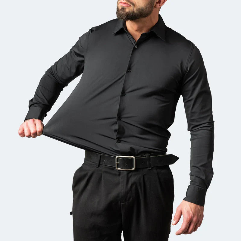 Lorenzo | Elasticiteitsshirt Elegante Transpirerende Heren Overhemd