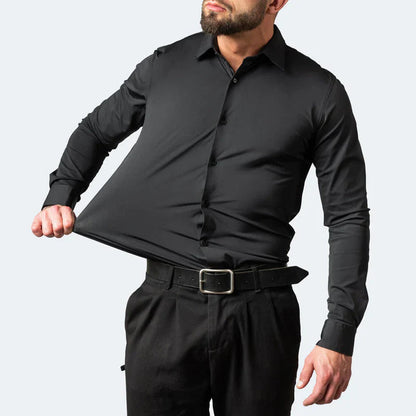 Lorenzo | Elasticiteitsshirt Elegante Transpirerende Heren Overhemd