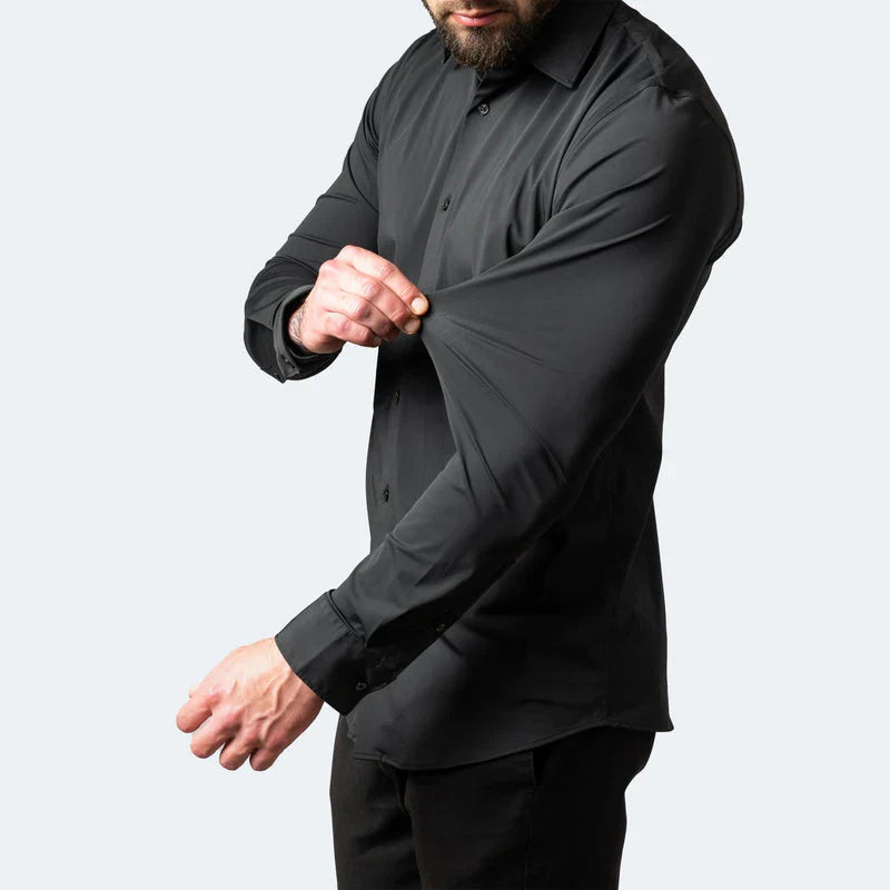 Lorenzo | Elasticiteitsshirt Elegante Transpirerende Heren Overhemd