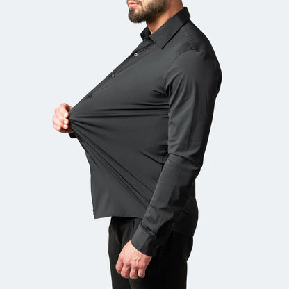 Lorenzo | Elasticiteitsshirt Elegante Transpirerende Heren Overhemd