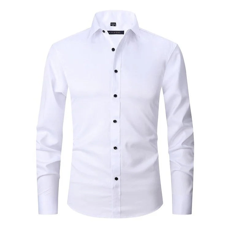 Lorenzo | Elasticiteitsshirt Elegante Transpirerende Heren Overhemd
