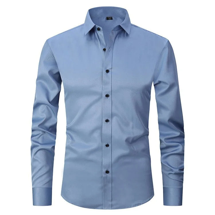 Lorenzo | Elasticiteitsshirt Elegante Transpirerende Heren Overhemd