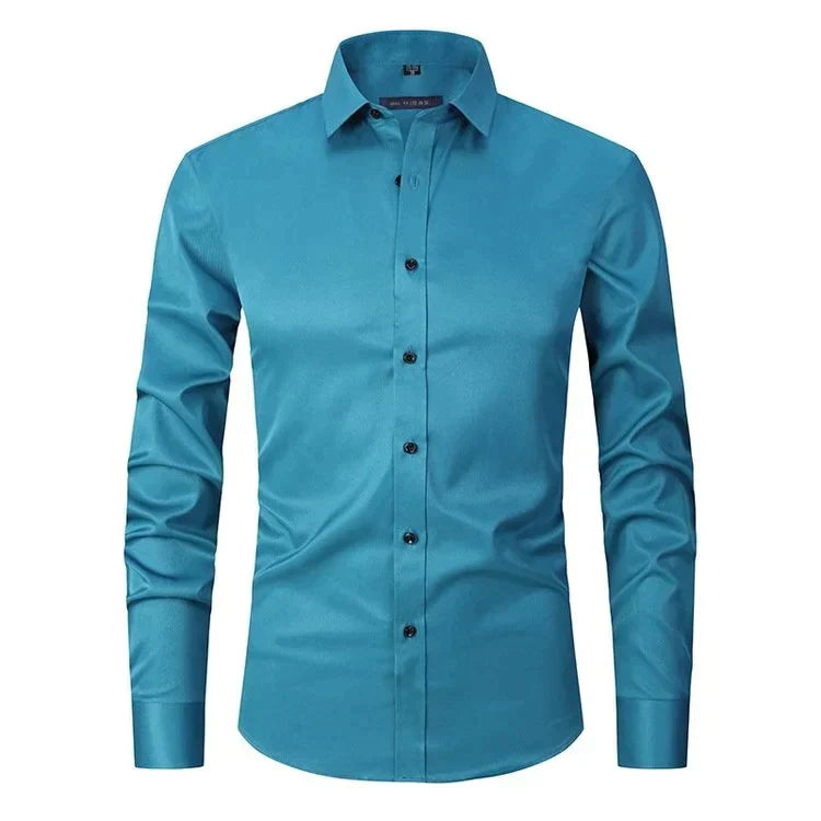 Lorenzo | Elasticiteitsshirt Elegante Transpirerende Heren Overhemd