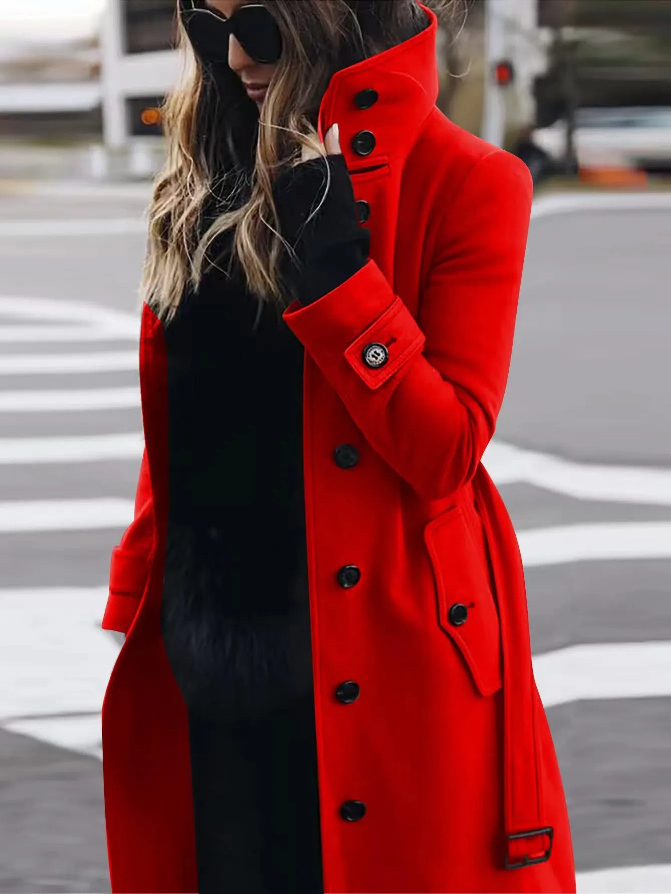 Dames Regenjas Waterdicht Lange Trenchcoat met Ceintuur