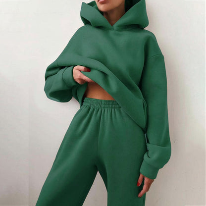 Relaxed Fit Hoodie Jogger Set | Dames Loungewear Set 10