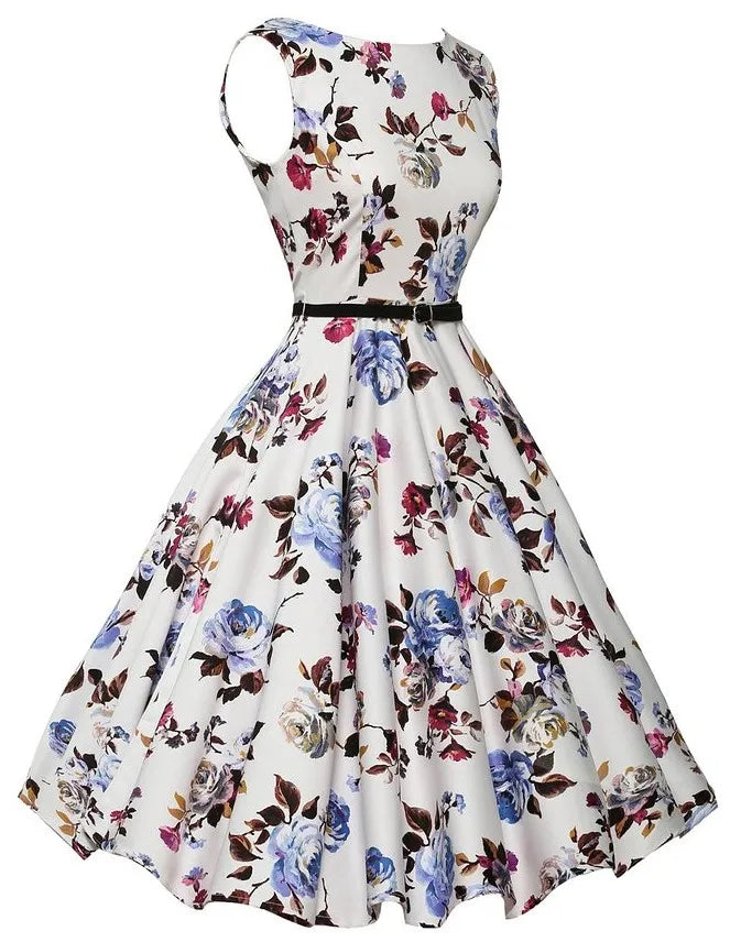 Retro Zomerjurk Elegant Vrouwenjurk voor Zomerse Dagen