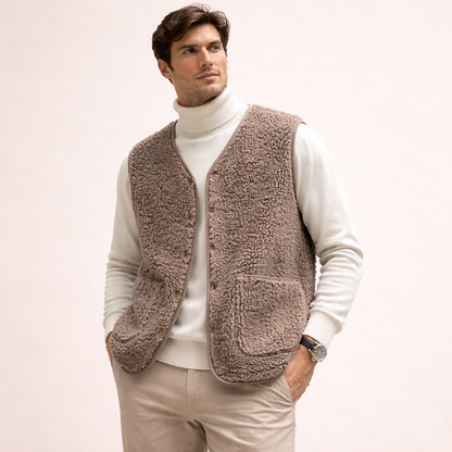 Federico | Elegante Wolgilet voor Heren van Merinowol