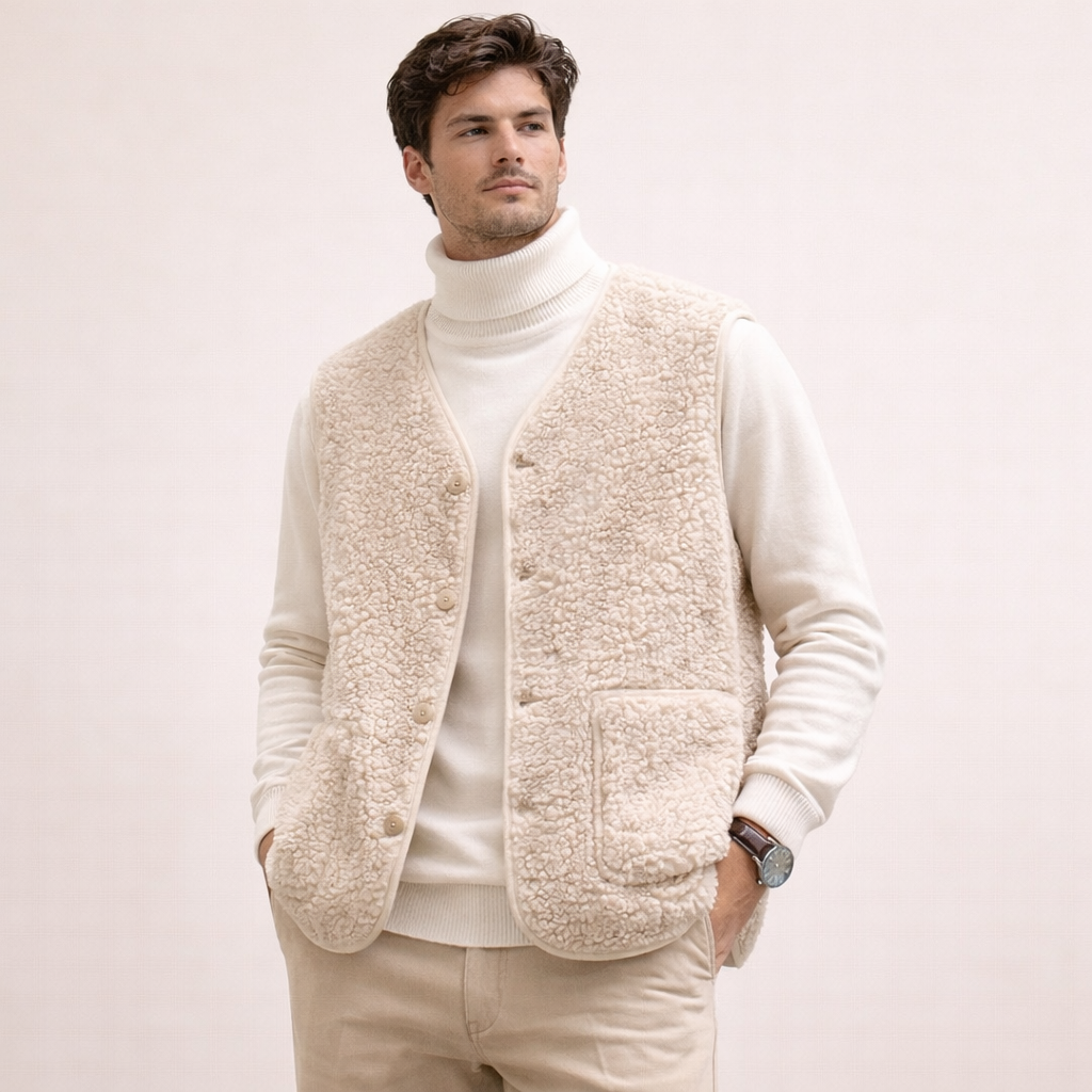 Federico | Elegante Wolgilet voor Heren van Merinowol