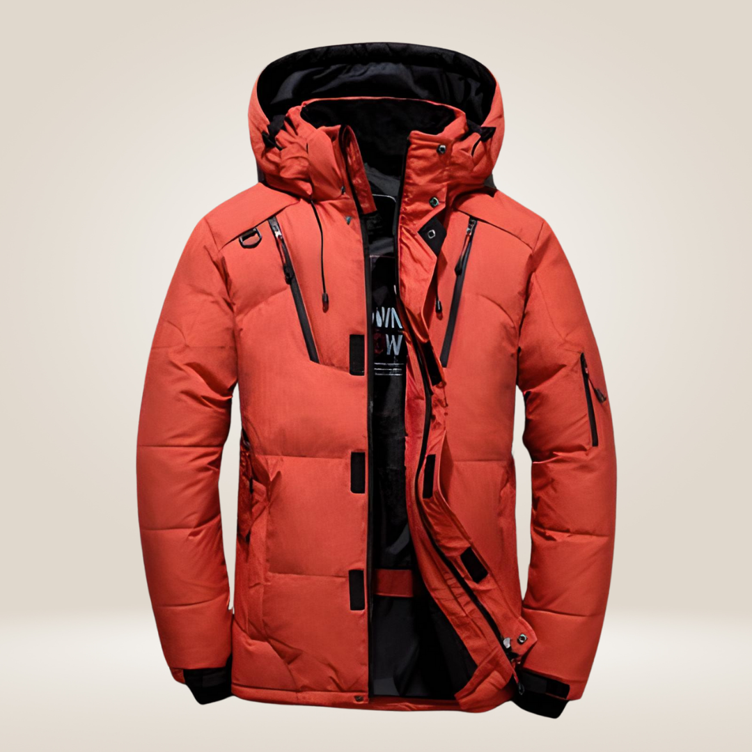 Warme Winterjas Comfortabel Design voor Heren