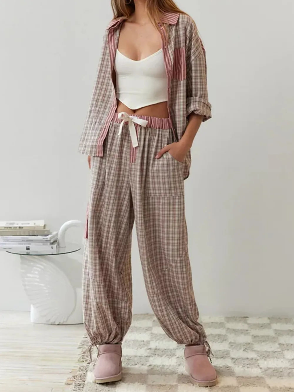 Rosa | Dames Pyjamaset – Zacht, Elegant & Comfortabel 3