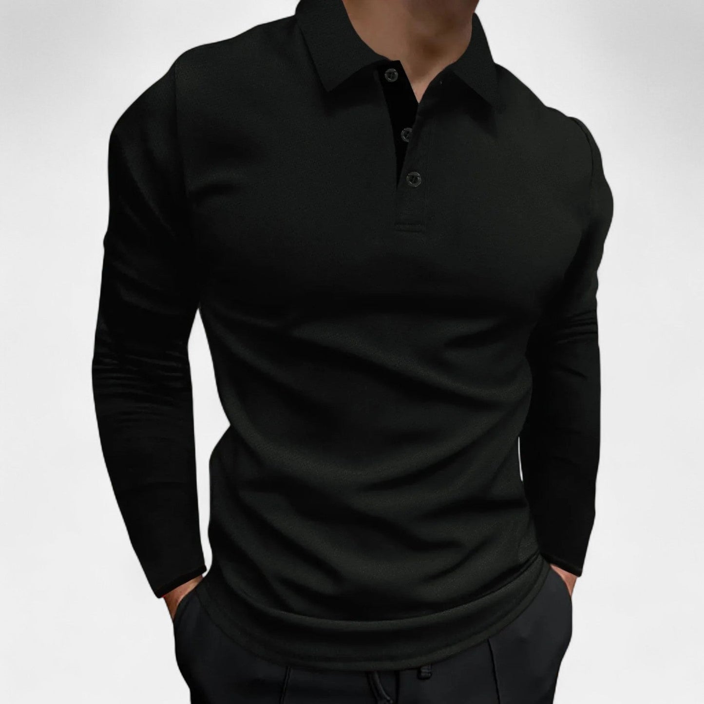 Elegante Polo Heren Met Lange Mouwen Comfortabel - StudioMarella