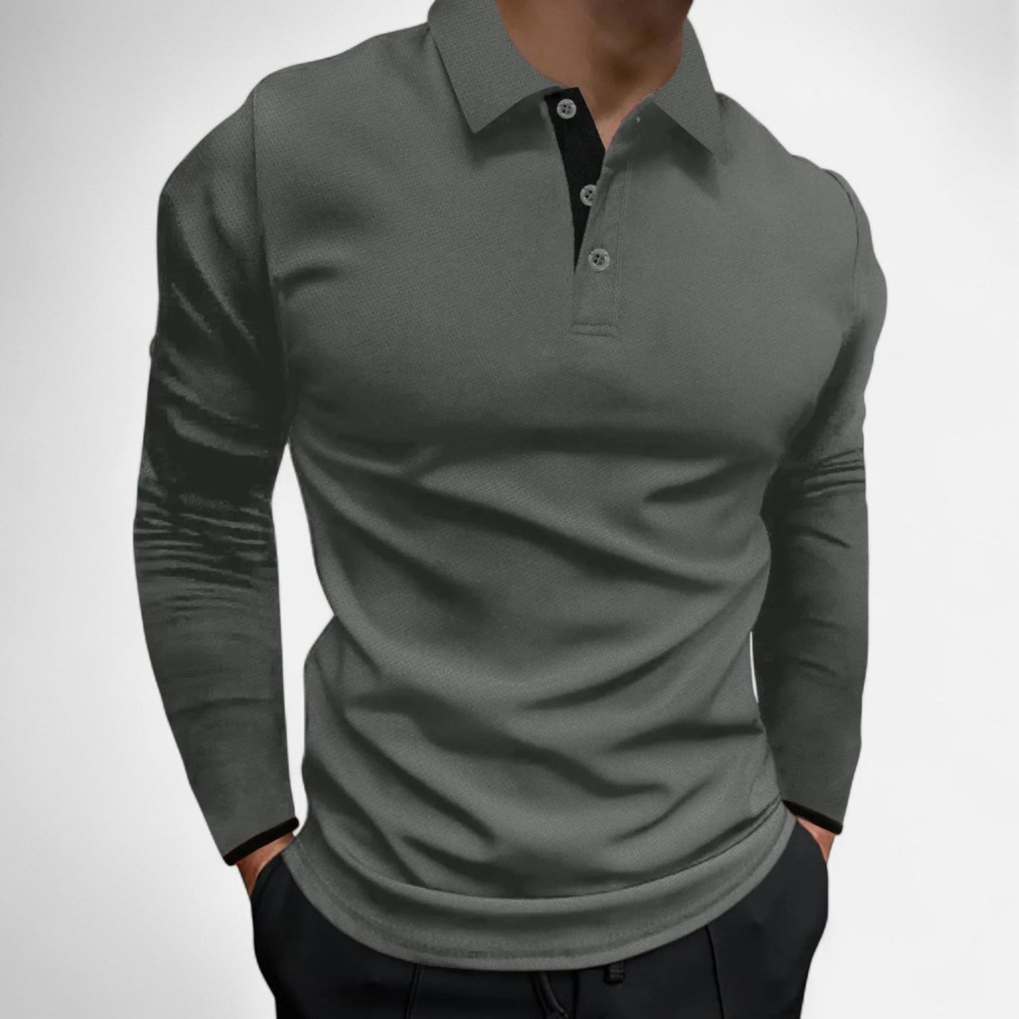 Rovian | Polo a maniche lunghe elegante e traspirante 3